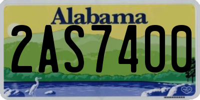 AL license plate 2AS7400