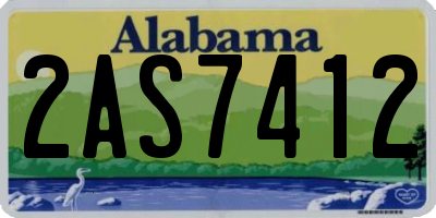AL license plate 2AS7412