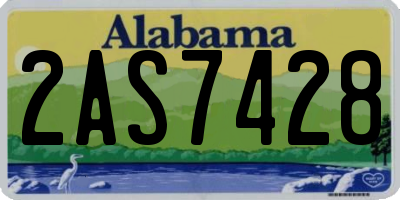 AL license plate 2AS7428