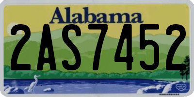 AL license plate 2AS7452