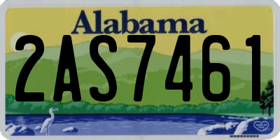 AL license plate 2AS7461