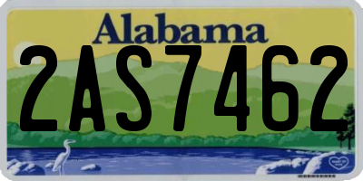 AL license plate 2AS7462