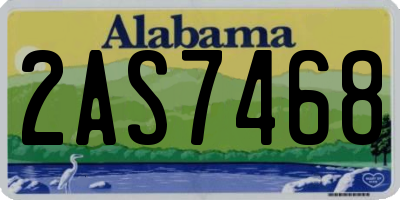 AL license plate 2AS7468