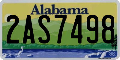 AL license plate 2AS7498
