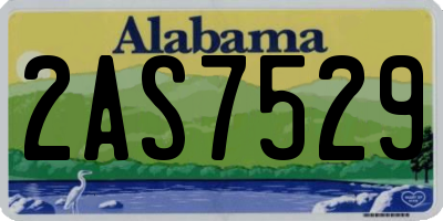 AL license plate 2AS7529