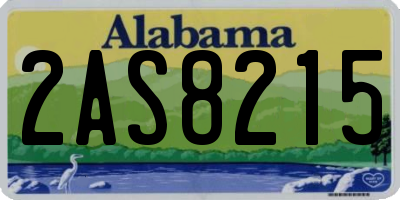 AL license plate 2AS8215