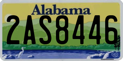 AL license plate 2AS8446