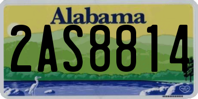 AL license plate 2AS8814