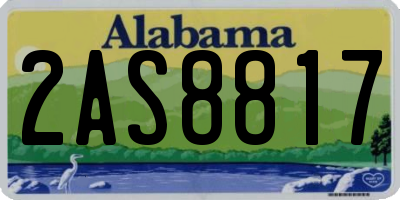 AL license plate 2AS8817