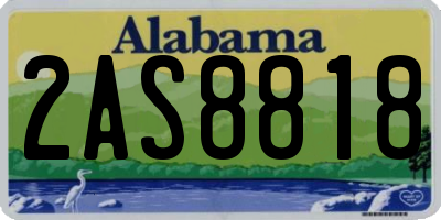 AL license plate 2AS8818