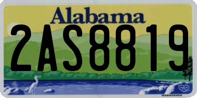 AL license plate 2AS8819