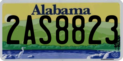 AL license plate 2AS8823