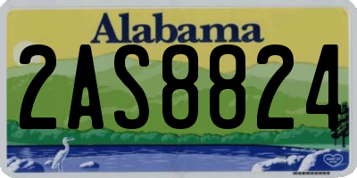 AL license plate 2AS8824