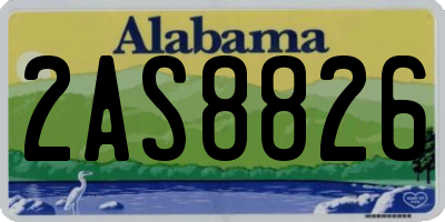 AL license plate 2AS8826