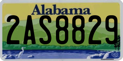 AL license plate 2AS8829