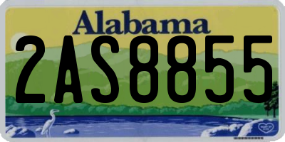AL license plate 2AS8855