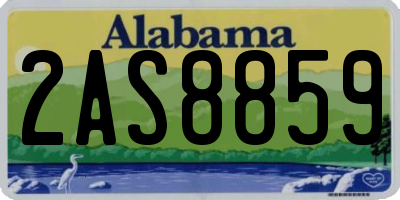 AL license plate 2AS8859