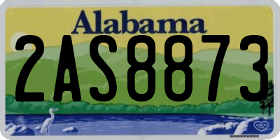 AL license plate 2AS8873