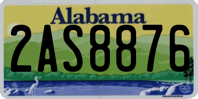 AL license plate 2AS8876