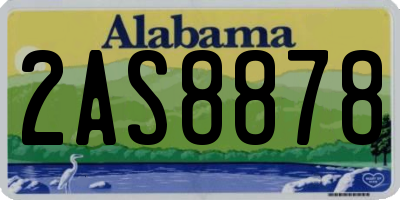 AL license plate 2AS8878