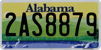 AL license plate 2AS8879