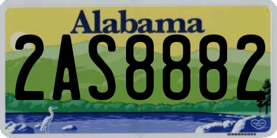 AL license plate 2AS8882