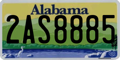 AL license plate 2AS8885