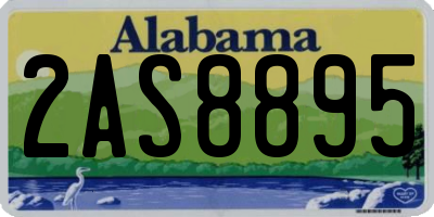 AL license plate 2AS8895