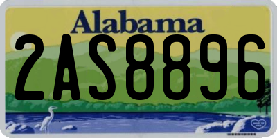 AL license plate 2AS8896