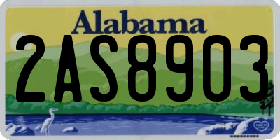 AL license plate 2AS8903