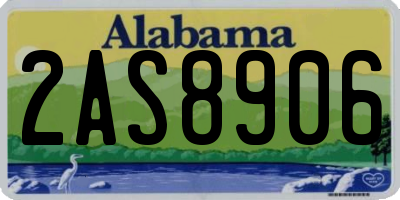 AL license plate 2AS8906