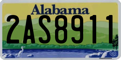 AL license plate 2AS8911