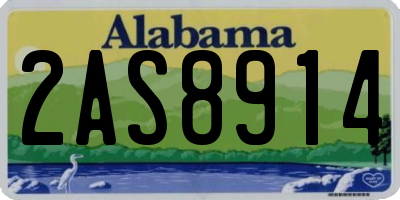 AL license plate 2AS8914