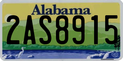 AL license plate 2AS8915