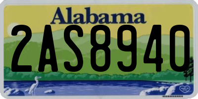 AL license plate 2AS8940