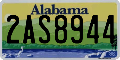 AL license plate 2AS8944