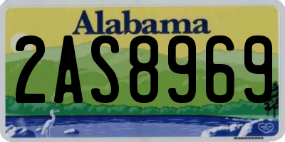 AL license plate 2AS8969