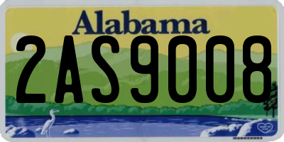 AL license plate 2AS9008