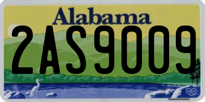 AL license plate 2AS9009
