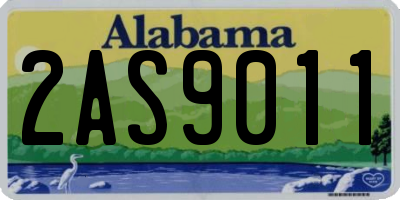 AL license plate 2AS9011