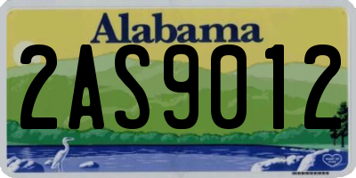 AL license plate 2AS9012