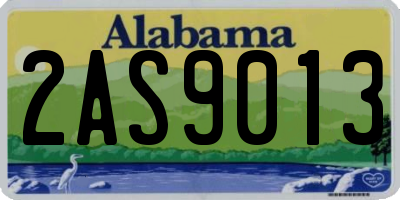 AL license plate 2AS9013