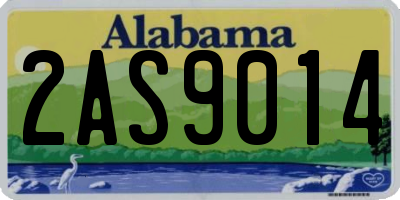 AL license plate 2AS9014