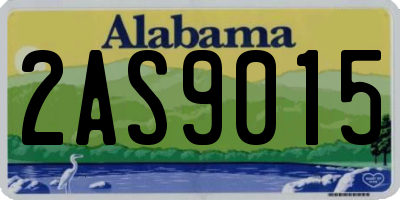 AL license plate 2AS9015