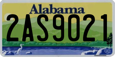 AL license plate 2AS9021