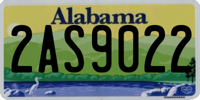 AL license plate 2AS9022