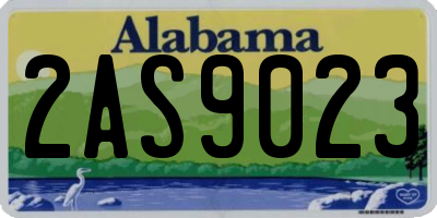 AL license plate 2AS9023