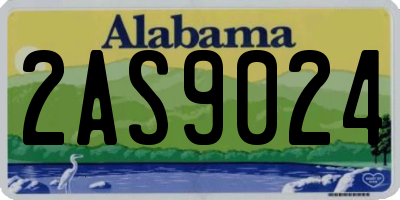 AL license plate 2AS9024