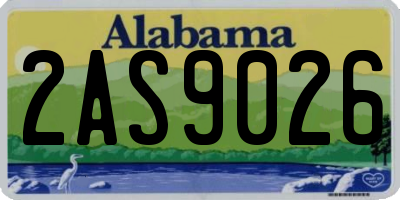 AL license plate 2AS9026