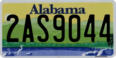 AL license plate 2AS9044